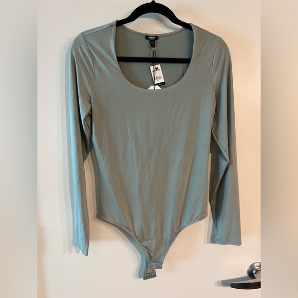 Express Body Contour Bodysuit / Size: Medium / Color: Sage - Picture 1 of 6